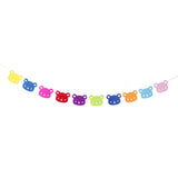 Maxbell 10 Pieces Bunting Garland Bunny Bear Hanging Banner Color Bear - Aladdin Shoppers