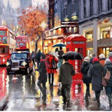 Maxbell 2 Sets Frameless DIY Acrylic Painting By Number Kit Canvas Art Painting