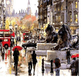 Maxbell 2 Sets Frameless DIY Acrylic Painting By Number Kit Canvas Art Painting