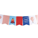 Maxbell Children's Birthday Party Paper Flags Banner Hanging Pennant Garden Decor C - Aladdin Shoppers