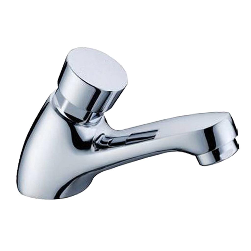 Maxbell Maxbell Single Brass Water Delay Self-Closing Basin Sink Washroom Mixer Faucet Tap