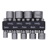 Maxbell 18Pieces/ 2Sets 5mm-13mm Hex Socket Sleeve Nozzles Nut Driver Set