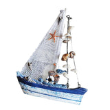 Maxbell 2Pcs Mediterranean Nautical Tropical Sailing Ship Boat Model Welcome Abroad