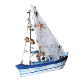 Maxbell 2Pcs Mediterranean Nautical Tropical Sailing Ship Boat Model Welcome Abroad