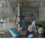 Maxbell 2Pcs Mediterranean Nautical Tropical Sailing Ship Boat Model Welcome Abroad