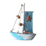 Maxbell 2Pcs Mediterranean Nautical Tropical Sailing Ship Boat Model Welcome Abroad
