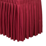 Maxbell 2x Tablecloth Table Skirt Cover For Wedding Banquet Decor White Red 47inch