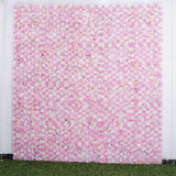 Maxbell 3 Pieces Artificial Flower Wall Panels Wedding Venue Decor Pink White