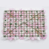 Maxbell 8 Pieces Artificial Flower Wall Panels Wedding Venue Decor Pink White