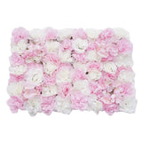 Maxbell 5 Pieces Artificial Flower Wall Panels Wedding Venue Decor Pink White