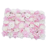 Maxbell 12 Pieces Artificial Flower Wall Panels Wedding Venue Decor Pink White