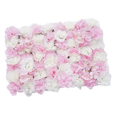 Maxbell 12 Pieces Artificial Flower Wall Panels Wedding Venue Decor Pink White