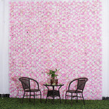 Maxbell 14 Pieces Artificial Flower Wall Panels Wedding Venue Decor Pink White