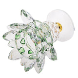 Maxbell Crystal Lotus Flower Candle Holder Tealight Home Feng Shui Decor Green - Aladdin Shoppers