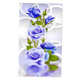 Maxbell 5D DIY Diamond Painting Embroidery Rhinestone Pictures Blue Rose 30x56cm - Aladdin Shoppers