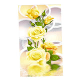 Maxbell 5D DIY Diamond Painting Embroidery Rhinestone Pictures Yellow Rose 30x56cm - Aladdin Shoppers
