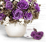 Maxbell 5D DIY Diamond Painting Embroidery Rhinestone Pictures Purple Flower 30x30cm - Aladdin Shoppers