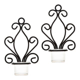 Maxbell 4Pcs Wall Candle Sconce Pillar Candle Holders Elegant Tea Light Candlestick