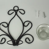 Maxbell 4Pcs Wall Candle Sconce Pillar Candle Holders Elegant Tea Light Candlestick