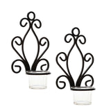 Maxbell 4Pcs Wall Candle Sconce Pillar Candle Holders Elegant Tea Light Candlestick