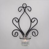 Maxbell 4Pcs Wall Candle Sconce Pillar Candle Holders Elegant Tea Light Candlestick