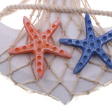Maxbell 2Pcs Mediterranean Nautical Tropical Fishing Net Sailing Decor Ornament