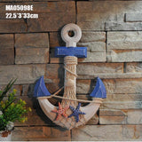 Maxbell 2Pcs Mediterranean Nautical Tropical Fishing Net Sailing Decor Ornament