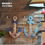 Maxbell 2Pcs Mediterranean Nautical Tropical Fishing Net Sailing Decor Ornament