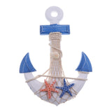 Maxbell 2Pcs Mediterranean Nautical Tropical Fishing Net Sailing Decor Ornament