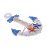 Maxbell 2Pcs Mediterranean Nautical Tropical Fishing Net Sailing Decor Ornament