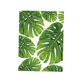 Maxbell 2pcs Unframed Green Palm Leaf Canvas Oil Painting Picture Wall Art Decor