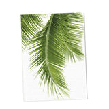 Maxbell 2pcs Unframed Green Palm Leaf Canvas Oil Painting Picture Wall Art Decor