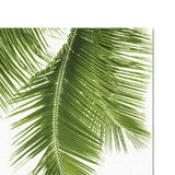 Maxbell 2pcs Unframed Green Palm Leaf Canvas Oil Painting Picture Wall Art Decor