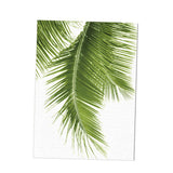 Maxbell 2pcs Unframed Green Palm Leaf Canvas Oil Painting Picture Wall Art Decor