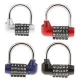 Maxbell 4 Pieces Letters Combination Lock Resettable Padlock for Toolboxes Suitcases