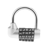 Maxbell 4 Pieces Letters Combination Lock Resettable Padlock for Toolboxes Suitcases