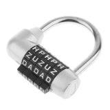 Maxbell 4 Pieces Letters Combination Lock Resettable Padlock for Toolboxes Suitcases