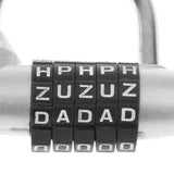 Maxbell 4 Pieces Letters Combination Lock Resettable Padlock for Toolboxes Suitcases