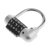 Maxbell 4 Pieces Letters Combination Lock Resettable Padlock for Toolboxes Suitcases