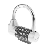 Maxbell 4 Pieces Letters Combination Lock Resettable Padlock for Toolboxes Suitcases