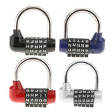 Maxbell 4 Pieces Letters Combination Lock Resettable Padlock for Toolboxes Suitcases