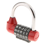 Maxbell 4 Pieces Letters Combination Lock Resettable Padlock for Toolboxes Suitcases