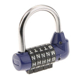 Maxbell 4 Pieces Letters Combination Lock Resettable Padlock for Toolboxes Suitcases