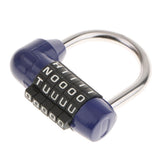 Maxbell 4 Pieces Letters Combination Lock Resettable Padlock for Toolboxes Suitcases