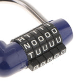 Maxbell 4 Pieces Letters Combination Lock Resettable Padlock for Toolboxes Suitcases