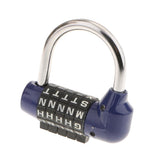 Maxbell 4 Pieces Letters Combination Lock Resettable Padlock for Toolboxes Suitcases