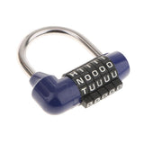 Maxbell 4 Pieces Letters Combination Lock Resettable Padlock for Toolboxes Suitcases
