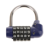 Maxbell 4 Pieces Letters Combination Lock Resettable Padlock for Toolboxes Suitcases