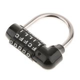 Maxbell 4 Pieces Letters Combination Lock Resettable Padlock for Toolboxes Suitcases
