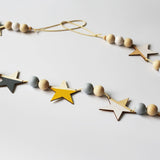 Maxbell Wooden Star Garland Bunting Hanging Banner Baby Children's Room Decor #2 - Aladdin Shoppers